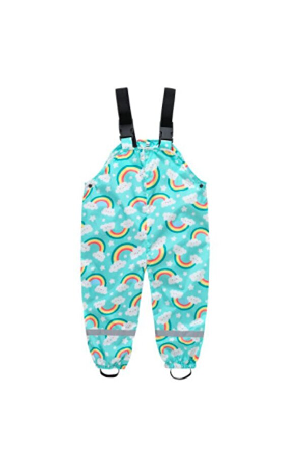 Petityu Gokkusagi Yagmur Tulumu Pantalonu - Rainbow Rainpant Yağmur Pantolonu