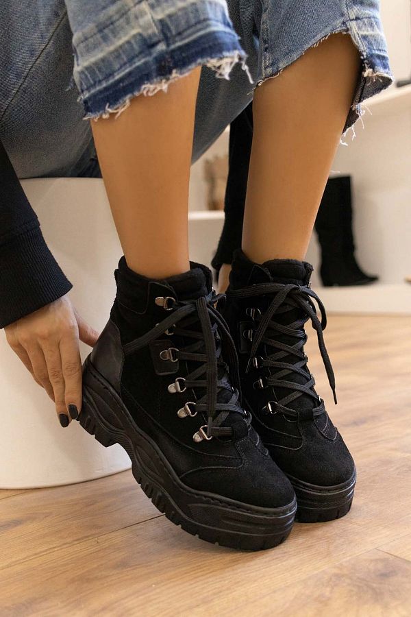 DARK SEER-Schwarze Damenstiefel – stilvoll und bequem 1
