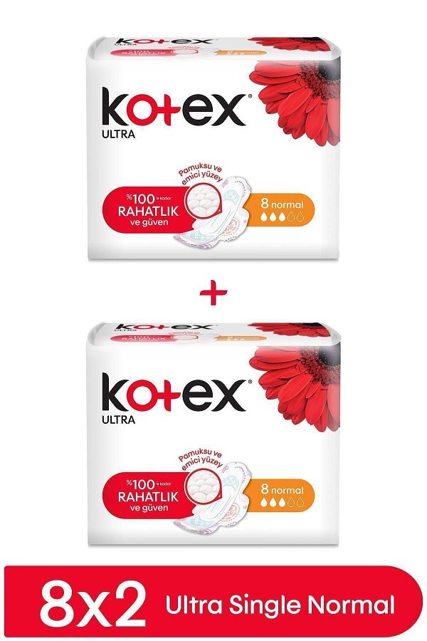 Kotex-Ultra Single Normal Pad 8 x 2 1