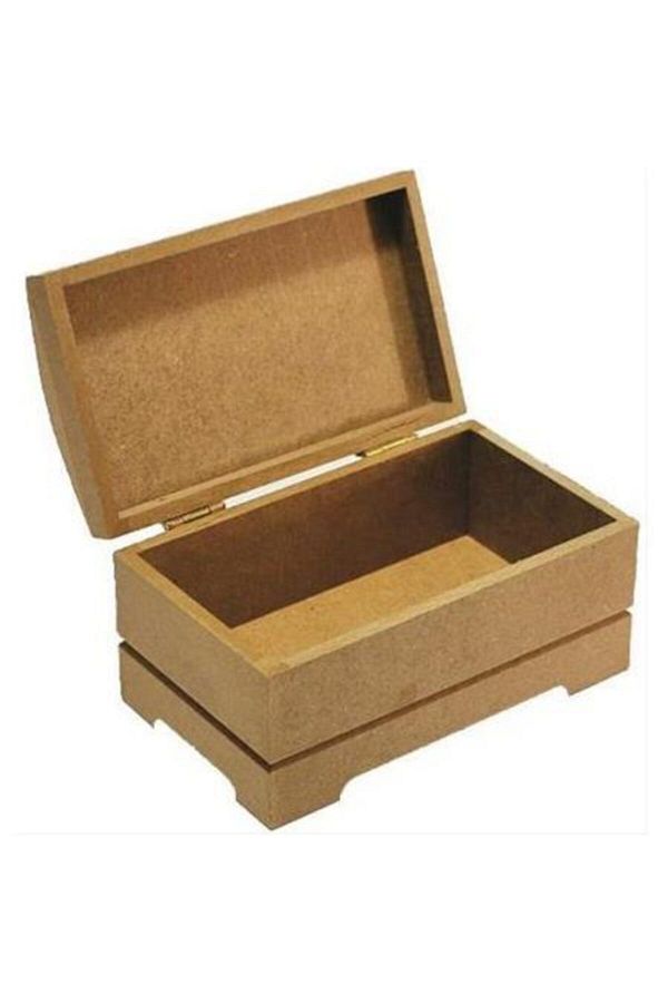 Cesay-Raw Paintable Wooden Mdf - Small Curved Box 1