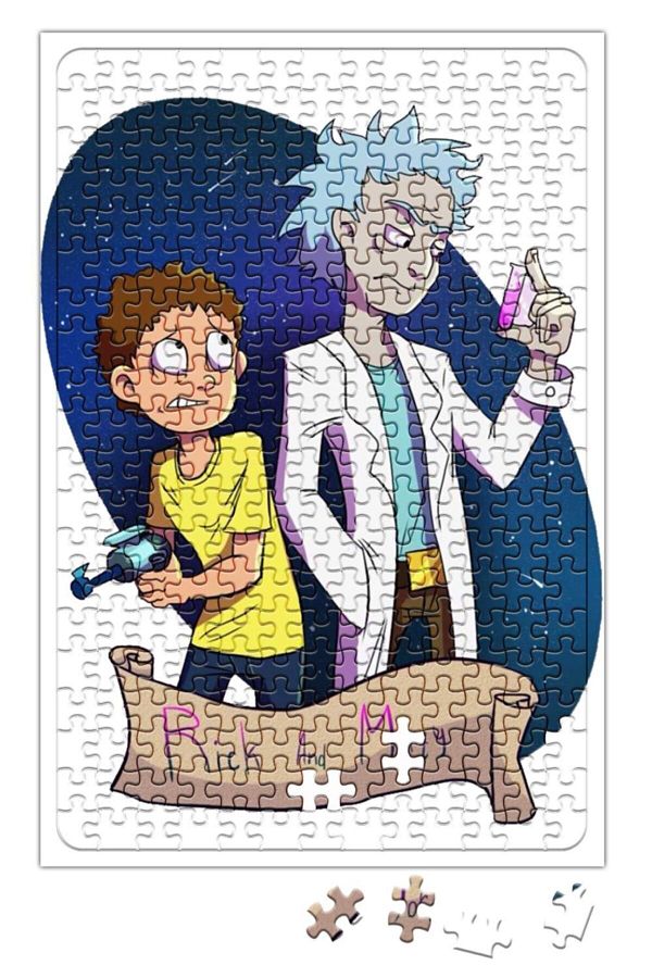 Baskı Dükkanı-Rick Morty Puzzle 240 Piece Puzzle 1