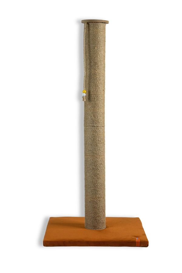 PUGALO-65 Cm Large Cat Scratching Board Long Scratching Board with Catnip Orange 1