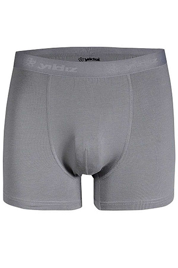 YILDIZ-Ανδρικό γκρι Modal Lycra Boxer 4 τεμαχίων 1