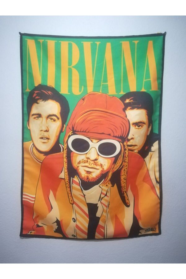 owl bag Metallica Nirvana Group Patterned Design Wall Tapestry Trendyol