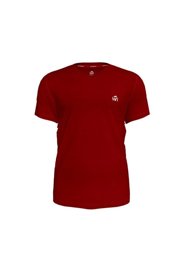 Woolnat-Tricou pentru bărbați din lână merinos cu decolteu în V cu mânecă scurtă 1