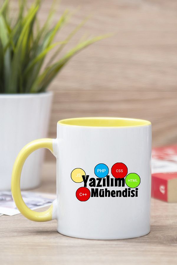 Procity-Yellow Software Engineer Printed Mug 1
