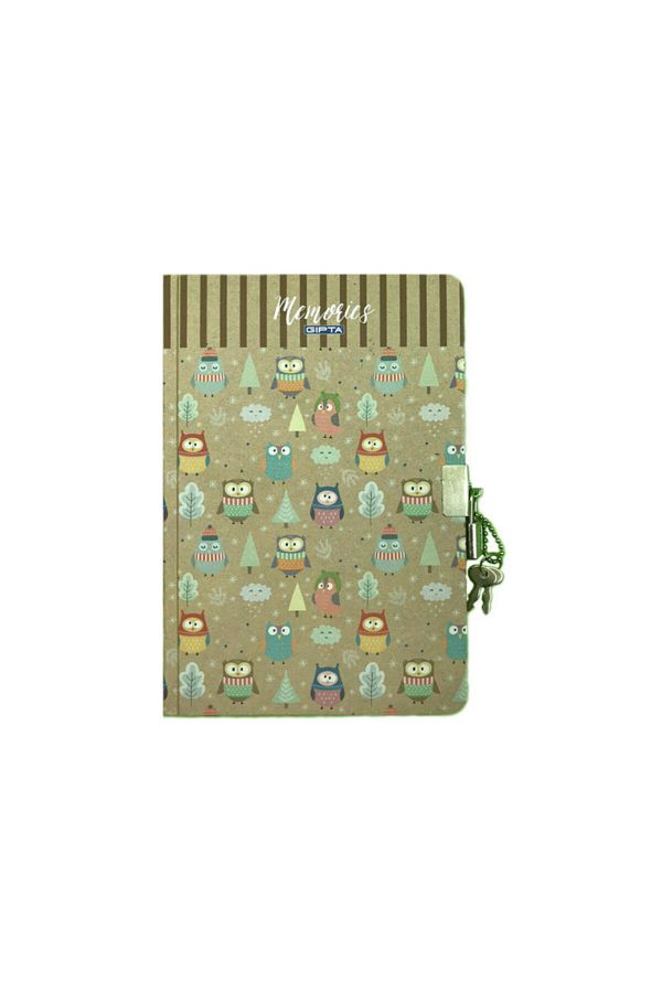 Gıpta-Memories 17x24 Memory Book 96 Sheets Unlined Notebook 3428 Owls 1