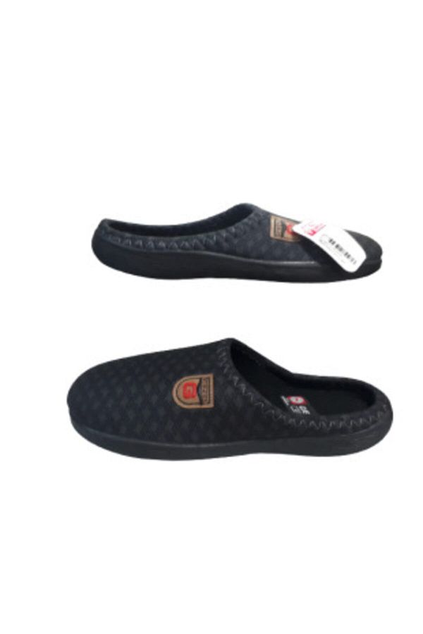 GEZER-Gz298-020 Papuci de casă negri pentru interior pentru bărbați 1