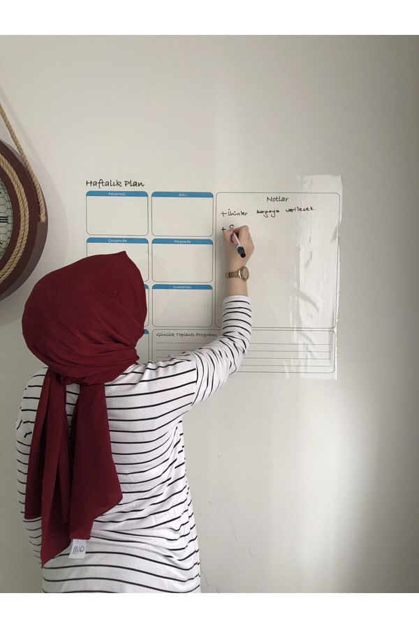 Tutunabilir Kağıt-Planificator Smart Paper Planner Autocolant Hârtie Tablă Calendar Săptămânal Set Săptămânal 1