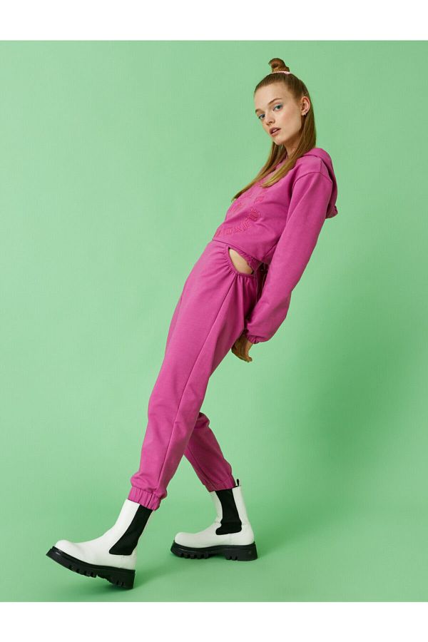 Koton Sweatpants Pink Joggers Trendyol