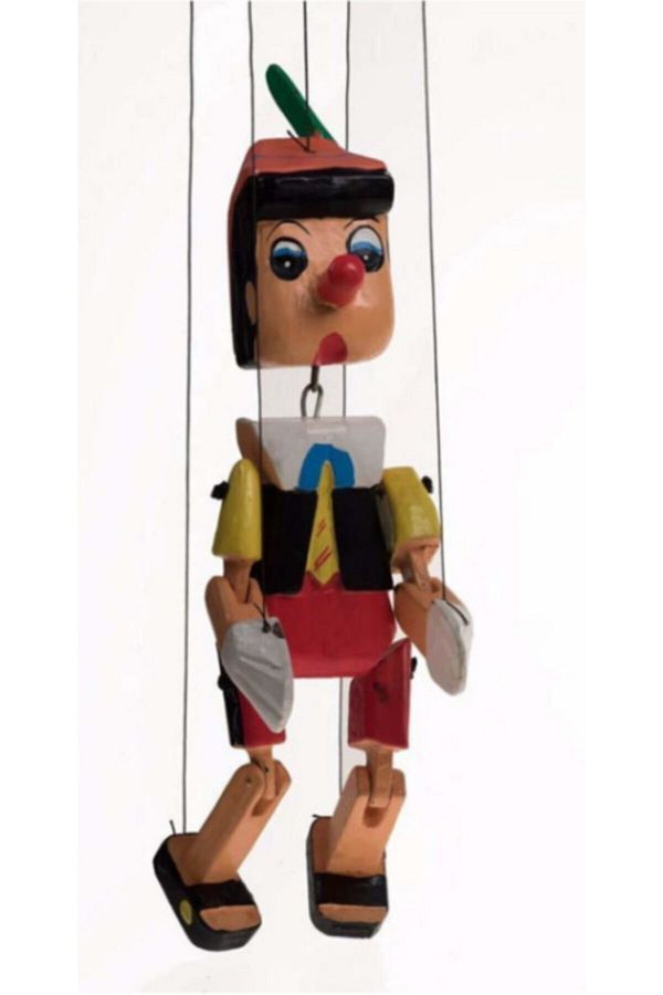 TAYFUN-Wooden Toy String Puppet Pinocchio 26cm Puppet Pinocchio Toy 1