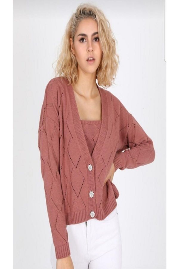 D LAVELLA 2 Piece Cardigan Set Trendyol