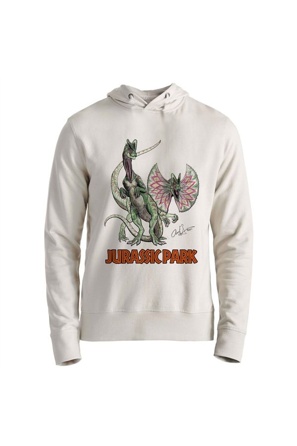 Alfa Tshirt Unisex White Jurassic Park Sweatshirt Trendyol