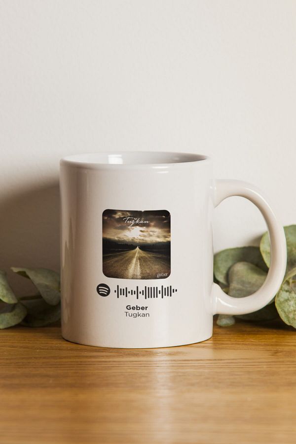 Ven Royal-Tuğkan Geber White Mug with Spotify Code 1