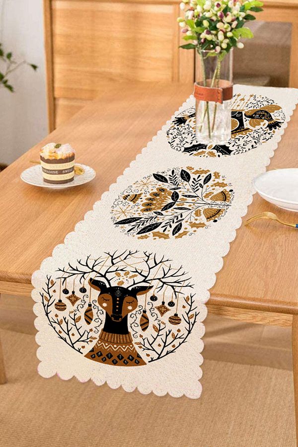 Realhomes-Desen de țiglă Motiv de ceas cu cuc Imprimat digital Runner decorativ 1