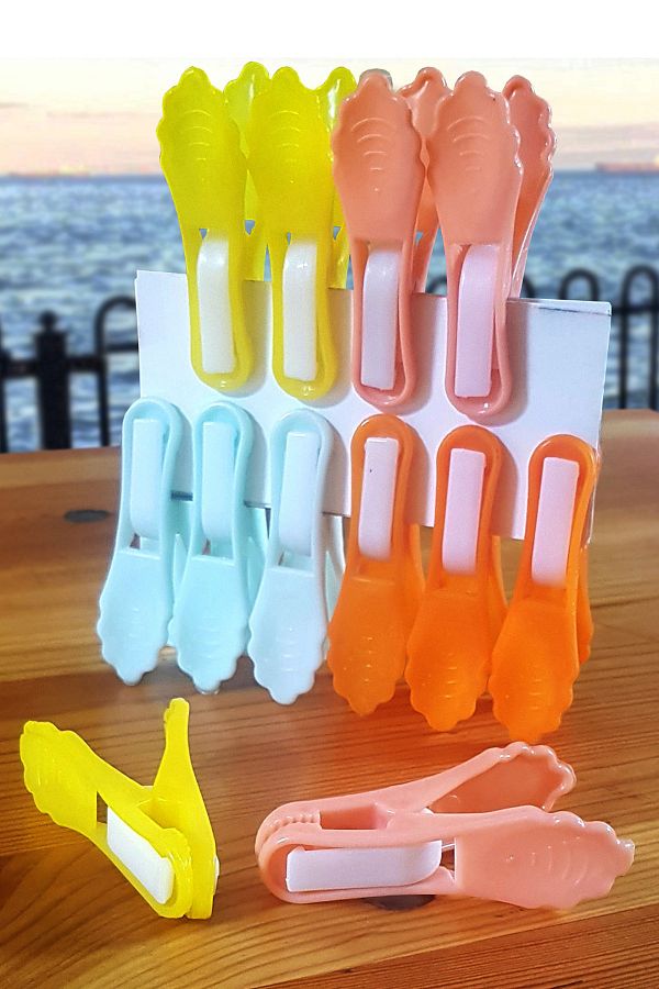Binbirreyon-Springless Clothes Peg Plastic 72 Pieces 1