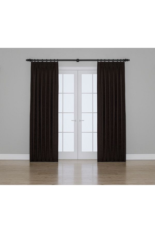 Gauze Fabric Design-Sapphire Wenge Color Background Curtain 1
