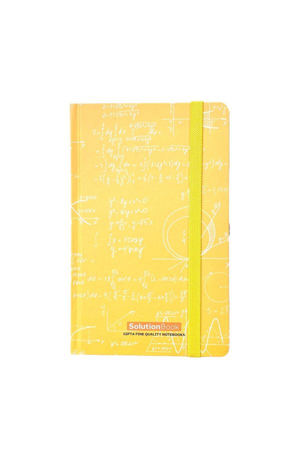 Gıpta-Solution Book Medium Size Lined Notebook Yellow 1