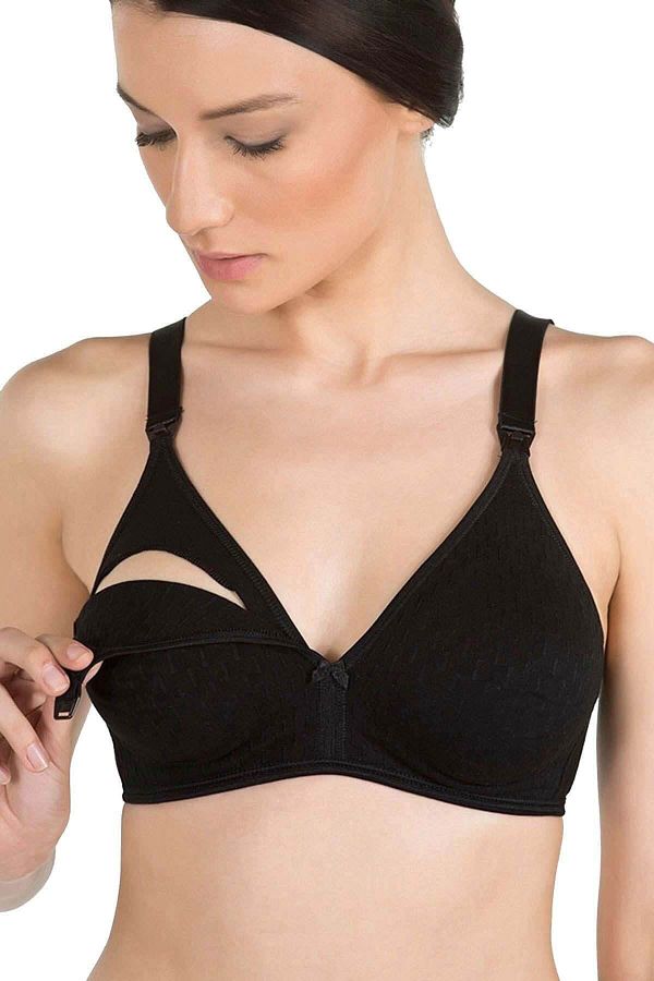 Kom-Sutien de alăptare Mamma negru pentru femei Su1018001 1