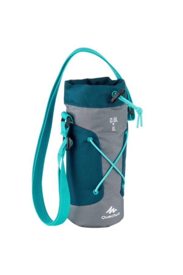 Decathlon-Thermal Insulated Water Bottle Cover - Gray / Blue - 0.75 - 1 L 1