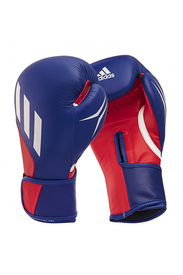 blue adidas boxing gloves