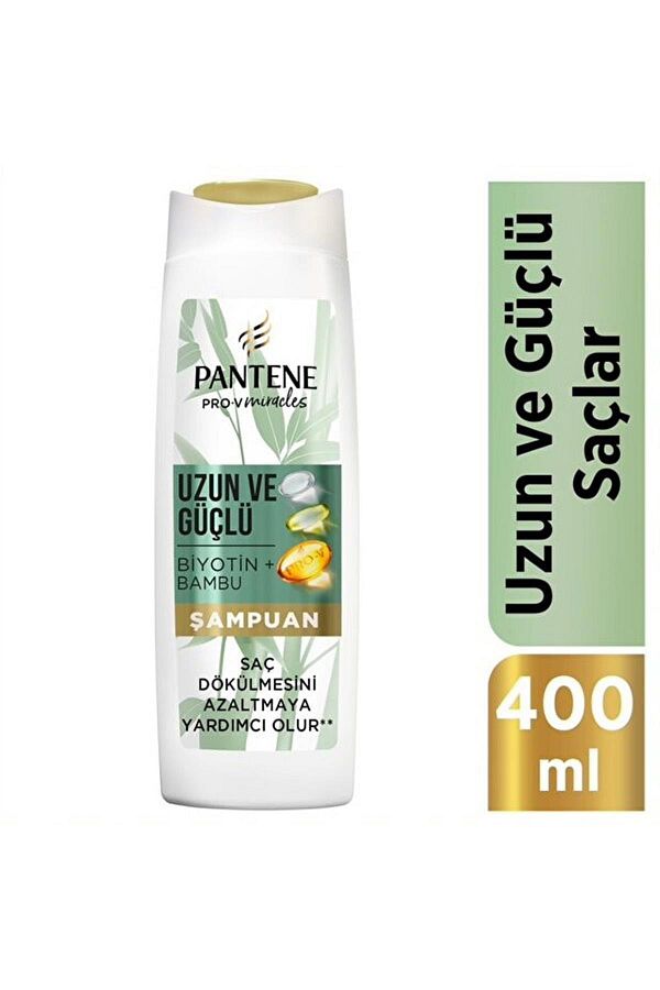 Pantene-400 ml Bamboo and Biotin Shampoo 1