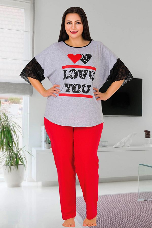 Women's plus size short sleeve pajamas top
