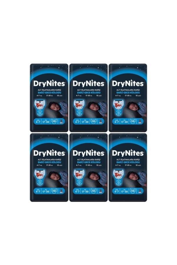 Huggies Erkek Emici Gece Külodu 4-7 Yaş 6 Paket * 60 Adet