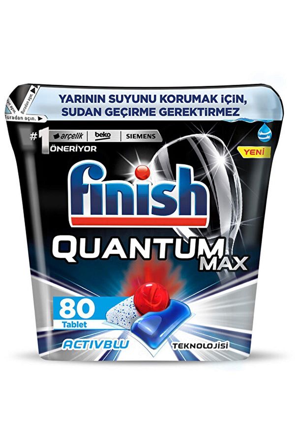Finish-Quantum Max 80 Capsules Dishwasher Detergent with Special Storage Box 1