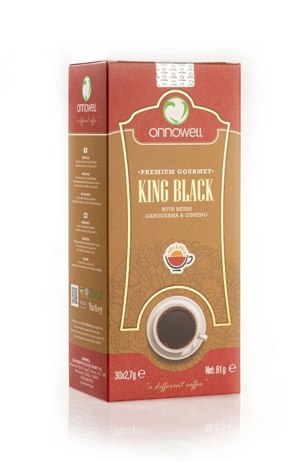 ONNOWELL-King Black Premium Gourmet Coffee - Reishi Ganoderma and Ginseng 1