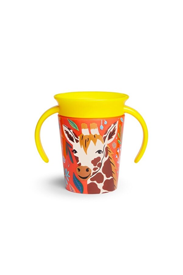 Munchkin Mucize 360° Wildlove Alıştırma Bardağı, 6ay , 177ml, Zürafa, 1 Paket