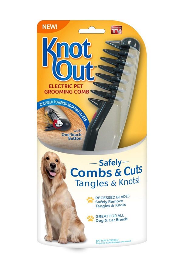 Knot Battery Operated and Rotating Razor Crumb Opener Comb for Cats and Dogs Trendyol