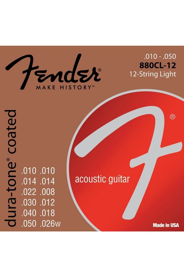 FENDER-880Cl12 80/20 Coated Suit String 12 String Acoustic Guitar String 1