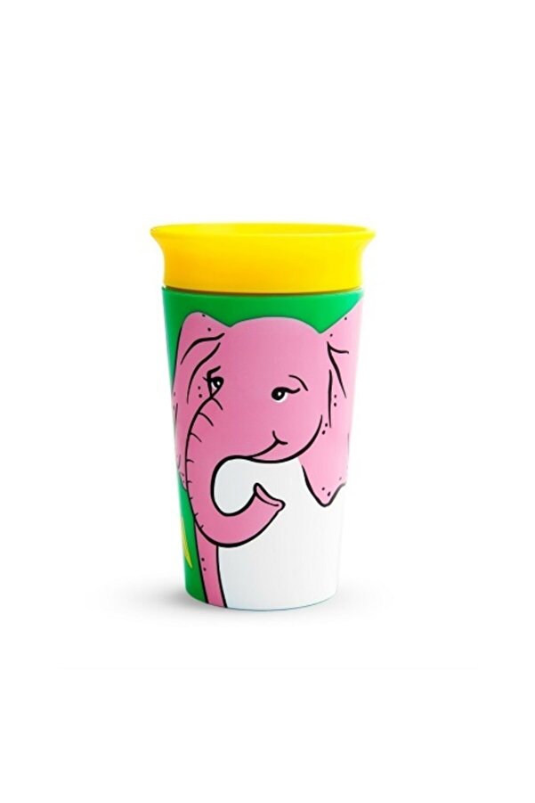 Munchkin Mucize 360° Wildlove Alıştırma Bardağı, 12ay+, 266ml, Fil, 1 Paket