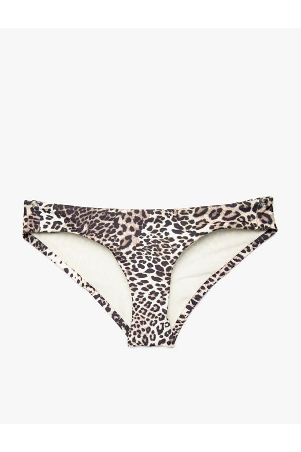 Koton-Damski dół od bikini w kolorze brązowym w panterkę 1