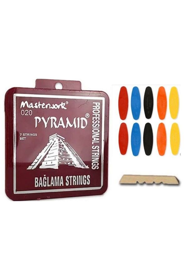 Şenses-Masterwork 0.20 Long Handle Pyramid Wire Set + 10 Numbered Tezene + Threshold 1