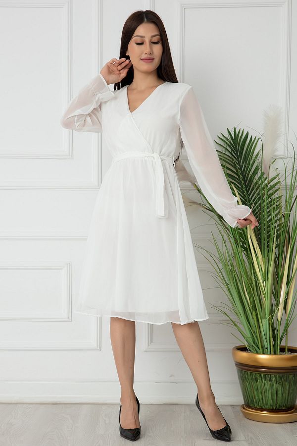 Straight chiffon dress shop