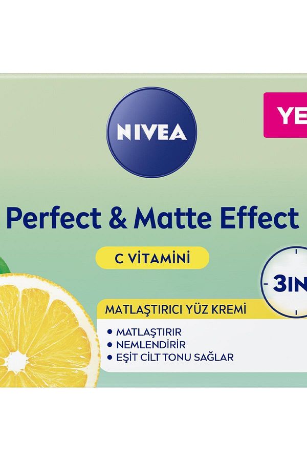 NIVEA-Perfect Matte Face Care Cream - Vitamin C, Mattifying-Moisturizing, 50 ml 1