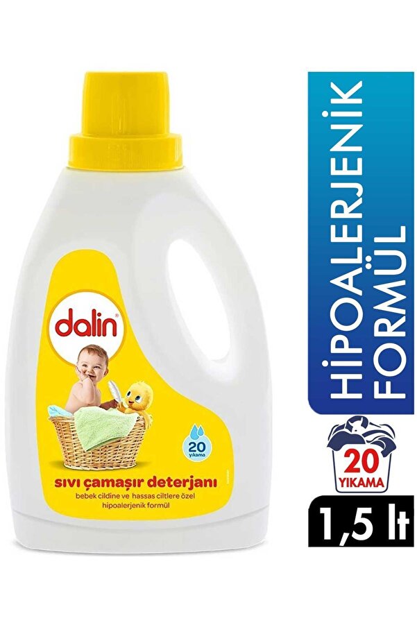 Dalin Marka: Bebek Sıvı Çamaşır Deterjanı 1500 Ml Hipoalerjenik Formül 8690605053499 Kategori: Bebe