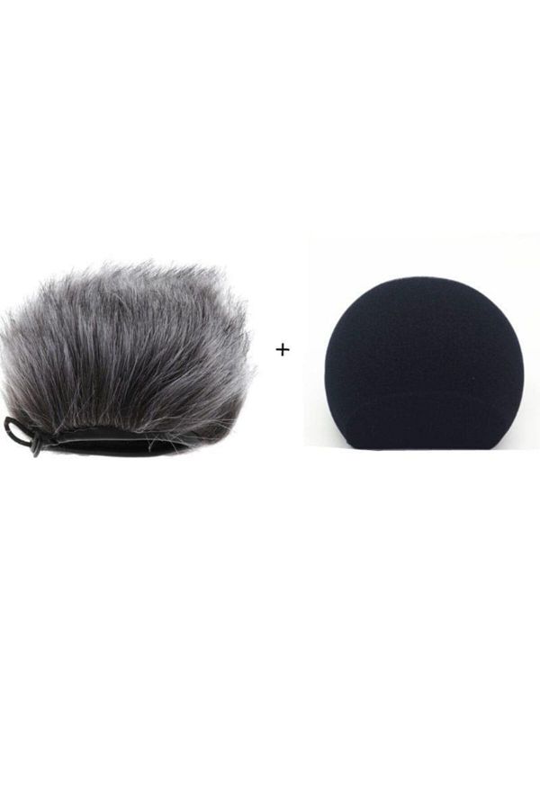 Mimozaavm-Zoom H8 H6 H5 Voice Recording Device Microphone Compatible Feather Windshade And Sponge 1