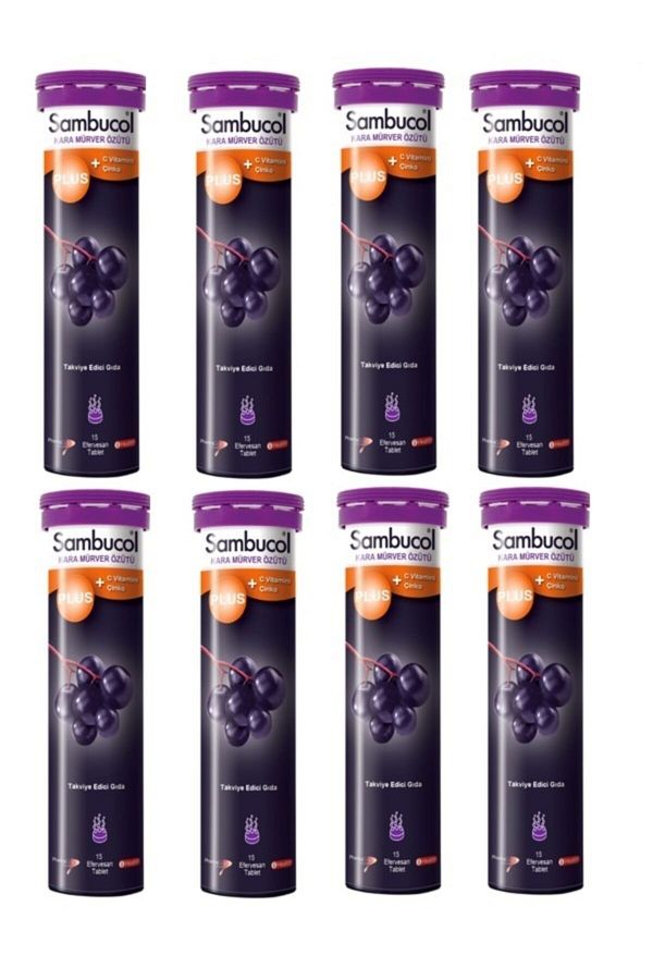 Sambucus-Sambucol Plus - Vitamin C and Black Elderberry Zinc 15 Tablets 1