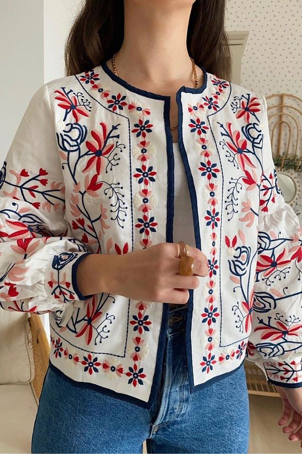 FEMELLE-Women's Embroidered Jacket 1