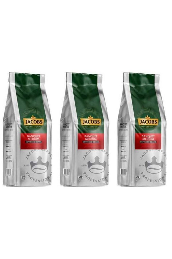 Jacobs-Banquet Medium Espresso Beans Core Coffee 1000 Gr X 3 Pack 1