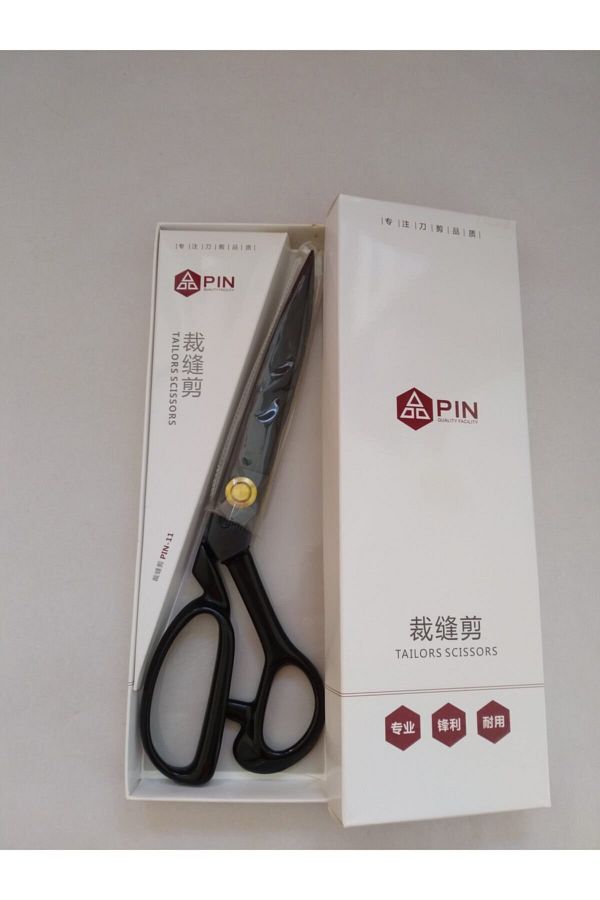 Pin-Stainless Steel Professional Tailor Fabric Scissors No:11 1