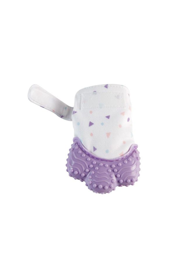 Weego-Teether Patterned Rustling Gloves Purple 0-12 Months 1