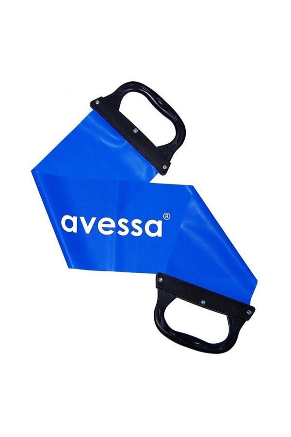 AVESSA-مطاط بيلاتيس بمقبض - مطاط مقاومة - مطاط رياضي للعلاج الطبيعي - 600x150x0,4 ملم 1