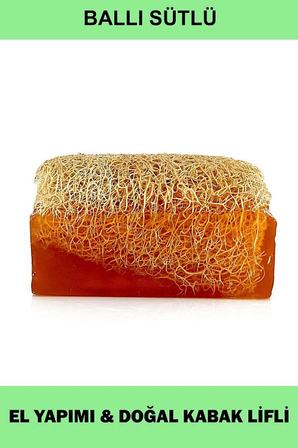 TrendMilano-Honey Milk - 100% Handmade Natural Pumpkin Fiber Honey Milk Soap 120 gr 1