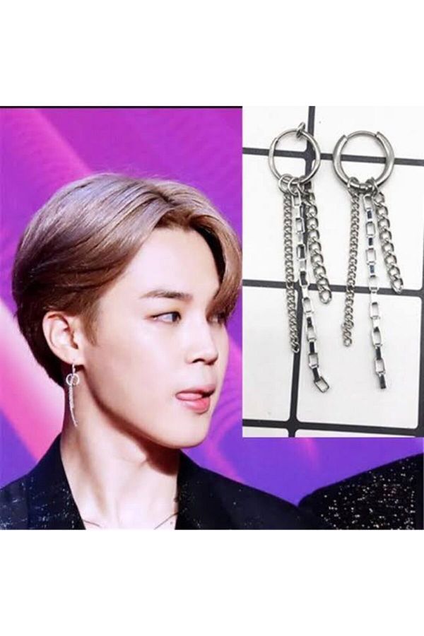 facnspt Favoriconsept Bts Jimin Three Chain Earrings pcs Trendyol