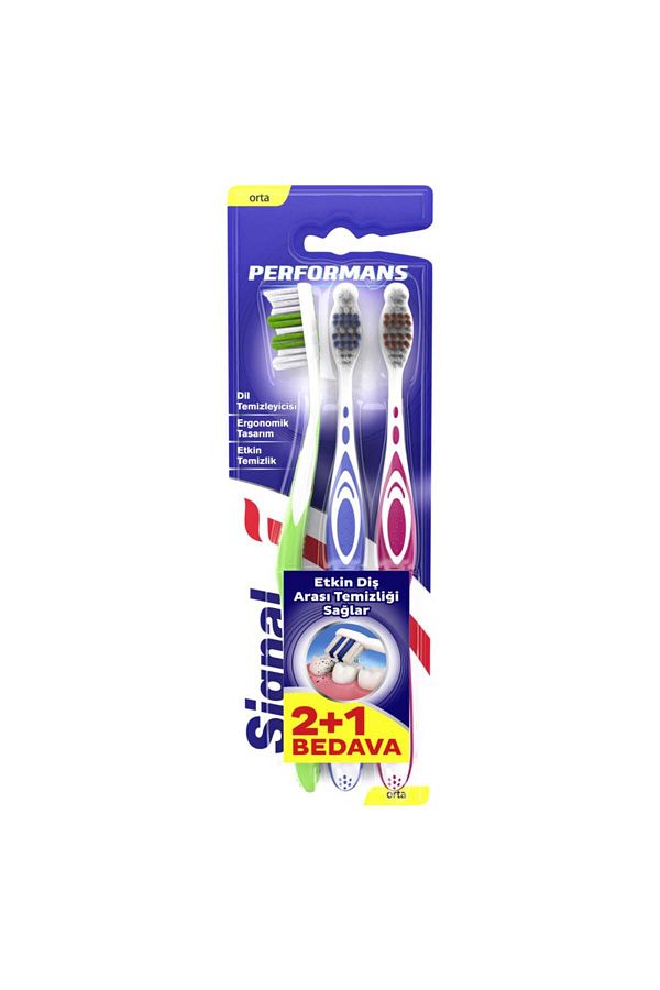 Signal-SIGNAL PERFORMANCE 2+1 TOOTH BRUSH 1