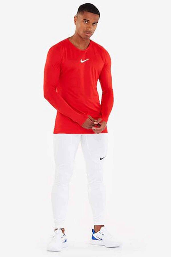 Red nike long sleeve shirt store